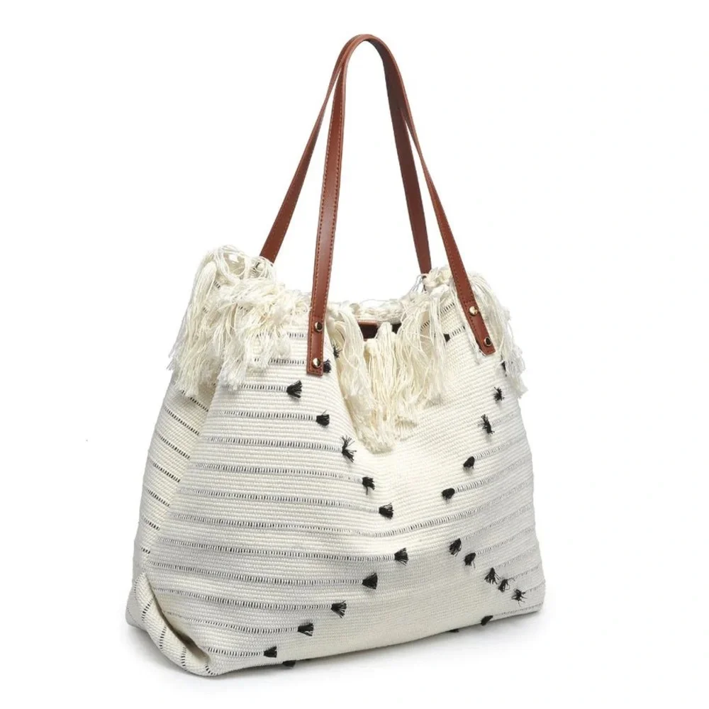 Urban Expressions Cammie Fringe Tassel Tote